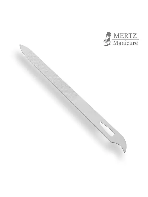MERTZ / Металлическая пилка для ногтей. (Пилочка маникюрная для ногтей и кожи) 14 см., вариант, фото 2