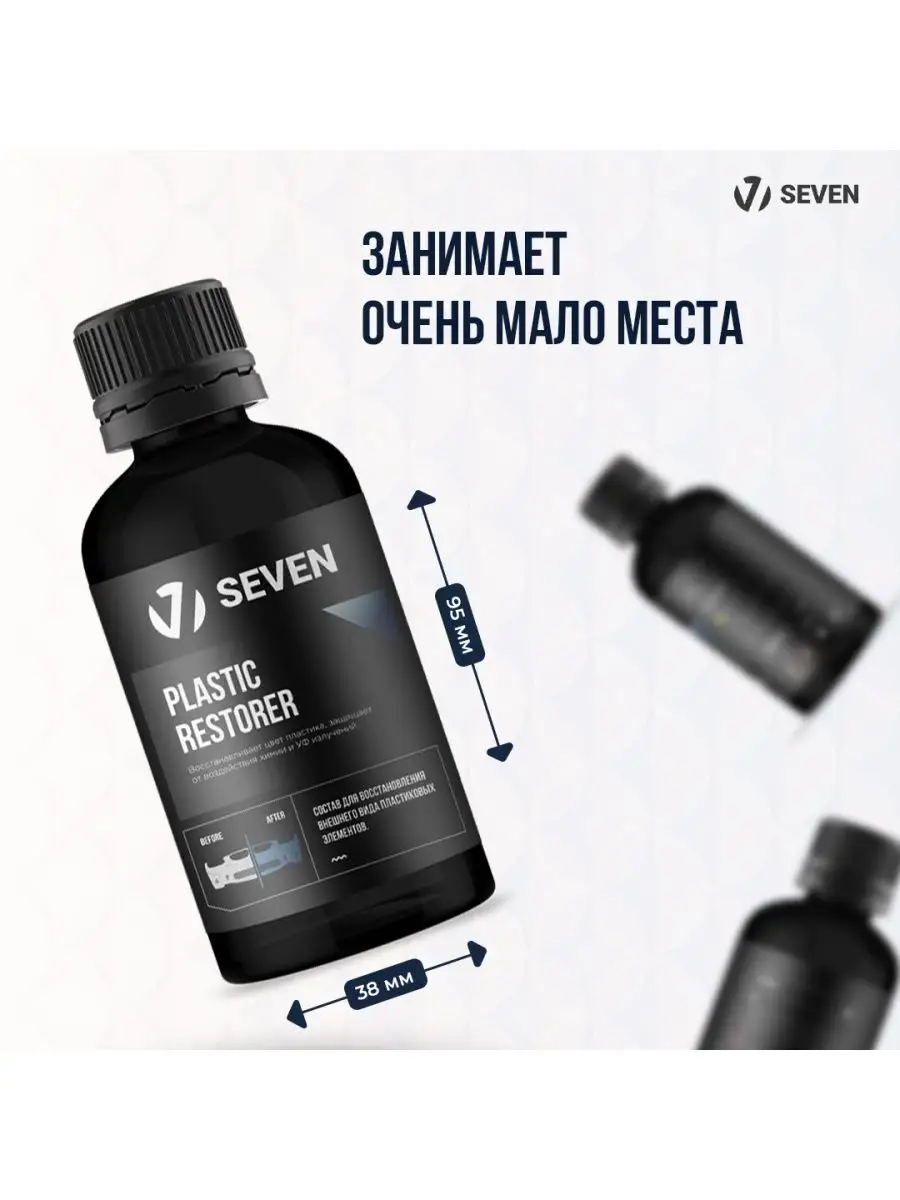 Восстановитель внешнего пластика PLASTIC RESTORER SEVEN 165655974 купить за  651 ₽ в интернет-магазине Wildberries