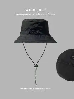 Панама водонепроницаемая черная с широкими полями Packable Hat 165671400 купить за 817 ₽ в интернет-магазине Wildberries