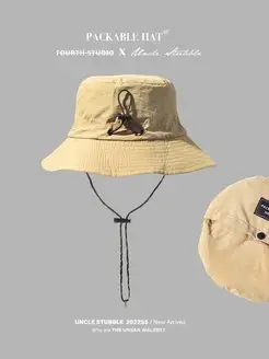 Панама бежевая с широкими полями Packable Hat 165676043 купить за 770 ₽ в интернет-магазине Wildberries