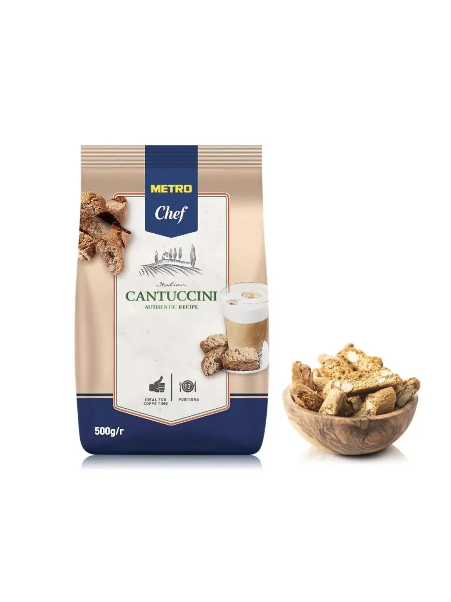 Печенье с Миндалем Cantuccini 500 гр Кантучини Тоскана METRO Chef 165682549  купить за 873 ₽ в интернет-магазине Wildberries