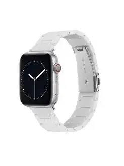 Карбоновый ремешок на Apple Watch 42 44 45 49 мм белый Zizou 165689077 купить за 494 ₽ в интернет-магазине Wildberries