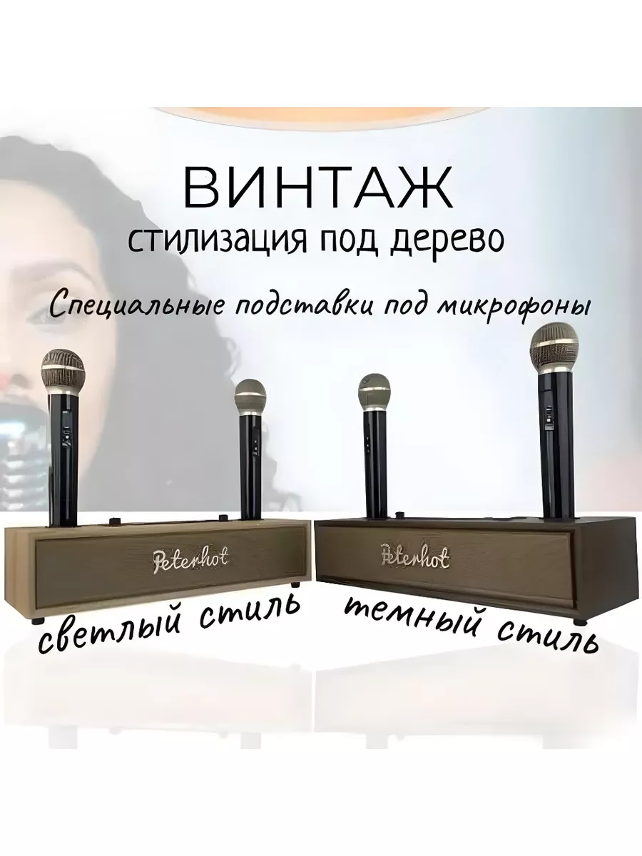 Колонка винтажная беспроводная с караоке SwYiSm 165727019 купить за 5 103 ₽  в интернет-магазине Wildberries