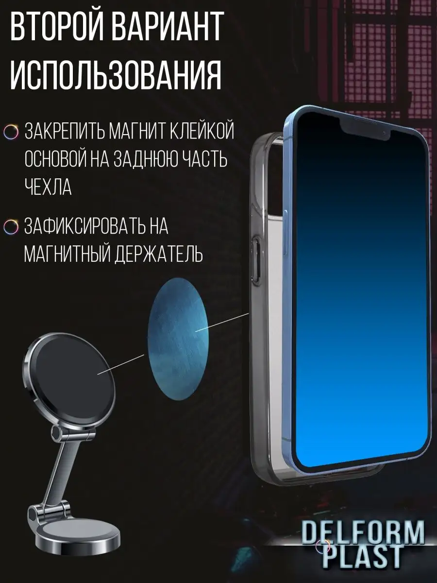 Магнитный держатель для телефона 165758650 купить в интернет-магазине  Wildberries