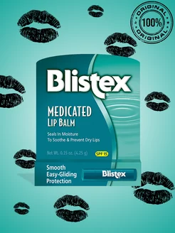 Заживляющий лечебный бальзам для губ Medicated Lip Balm Blistex 165766808 купить за 482 ₽ в интернет-магазине Wildberries