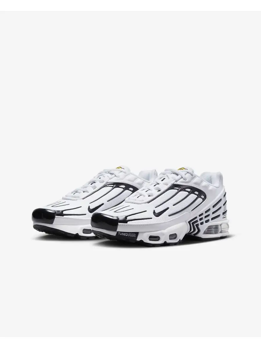 Nike air max plus 3 white black best sale