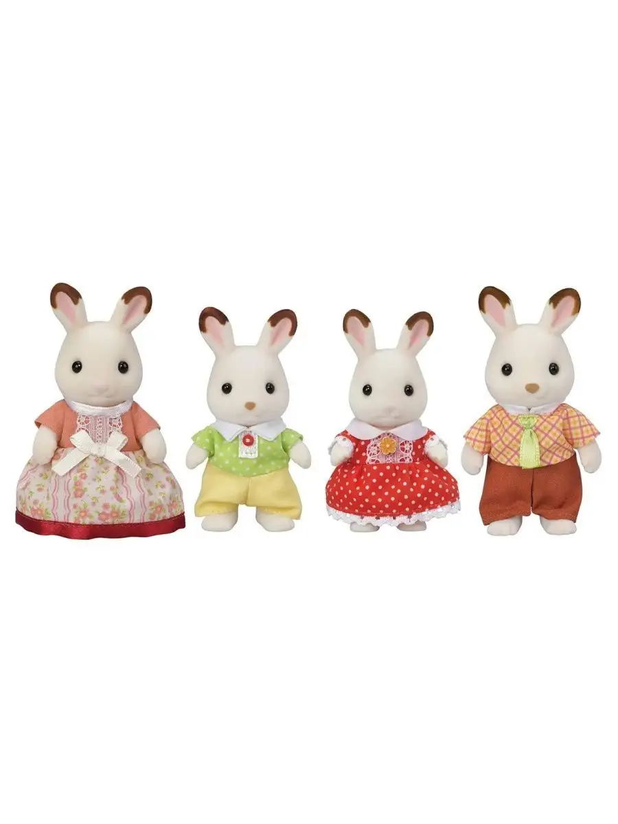 Набор Семейство шоколадных кроликов 5655 Sylvanian Families 165805039  купить за 2 155 ₽ в интернет-магазине Wildberries