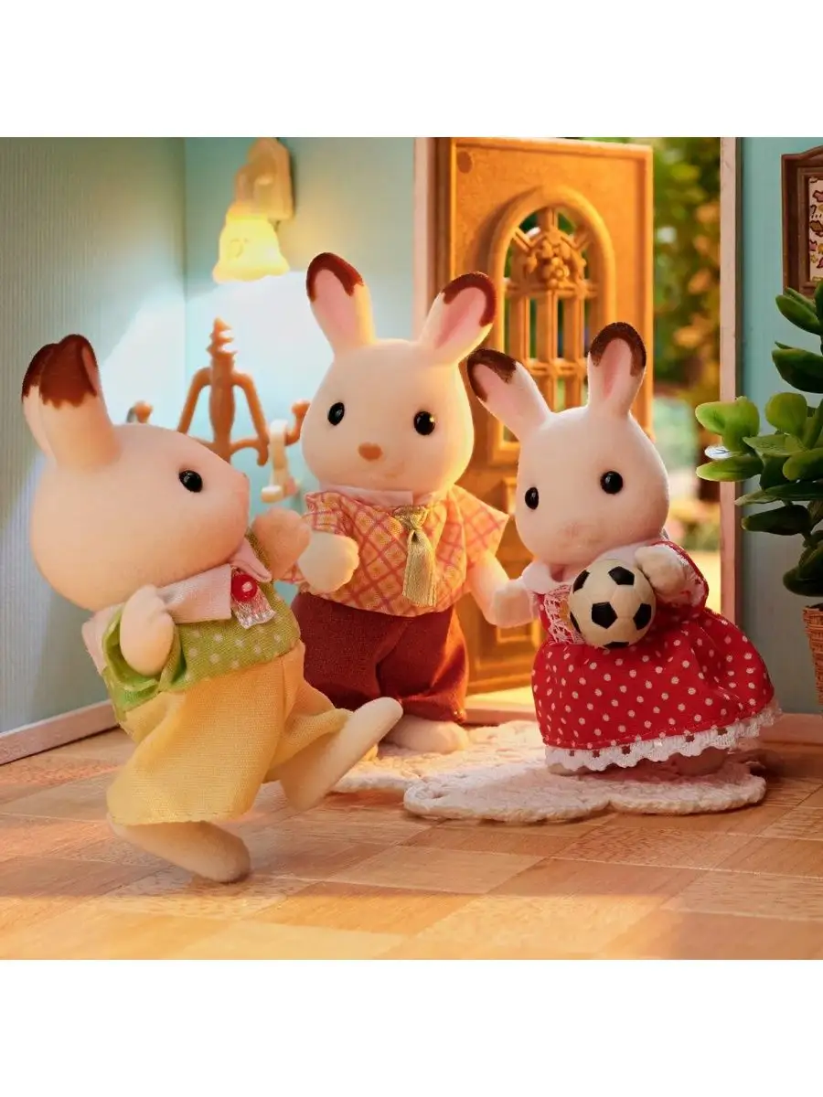 Набор Семейство шоколадных кроликов 5655 Sylvanian Families 165805039  купить за 2 155 ₽ в интернет-магазине Wildberries