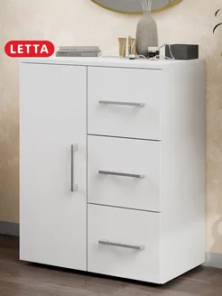 Комод деревянный с дверцей и ящиками Веста LETTA 165815408 купить за 2 961 ₽ в интернет-магазине Wildberries