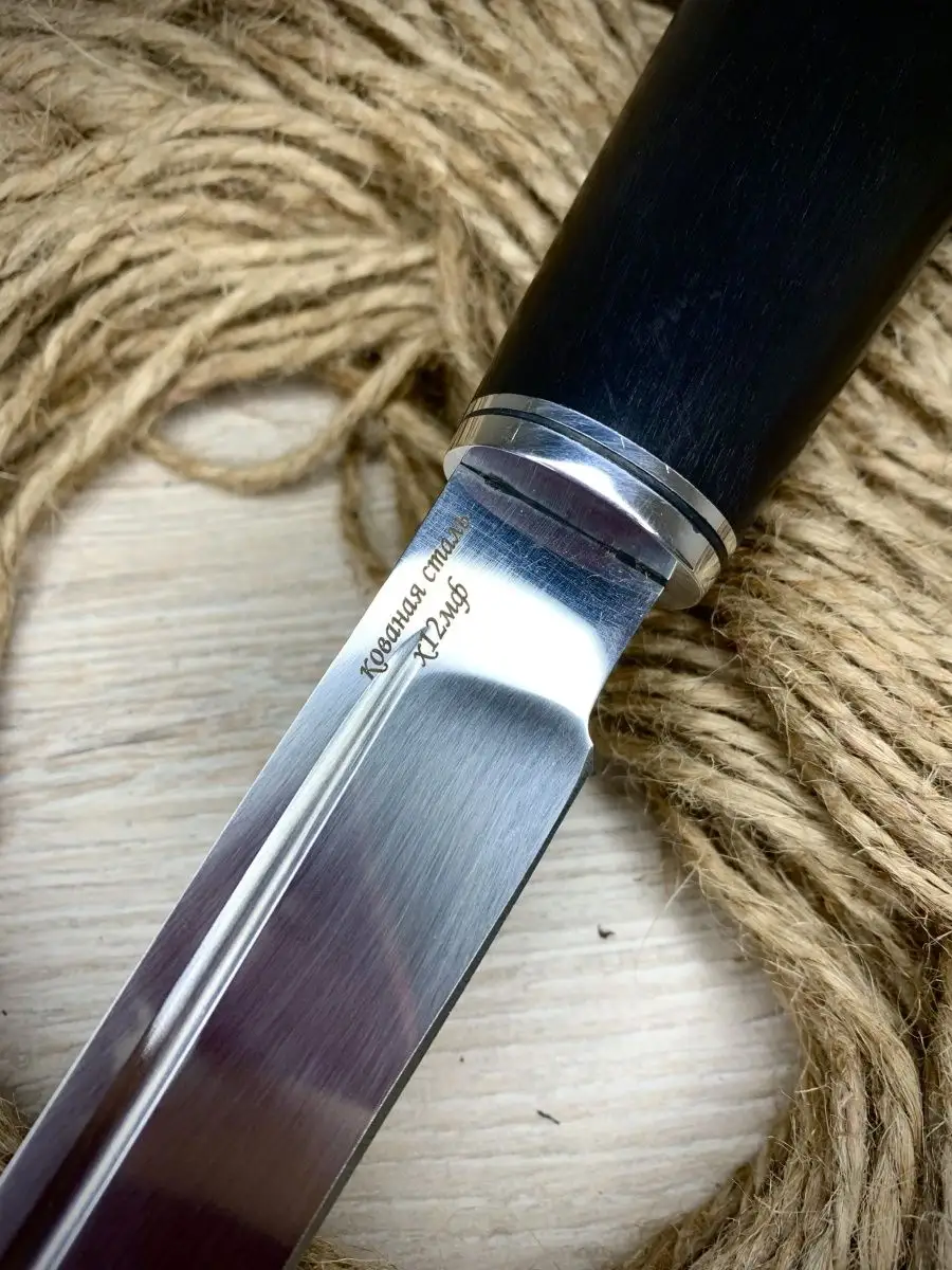 Финский нож Пуукко с дамасским клинком - 5