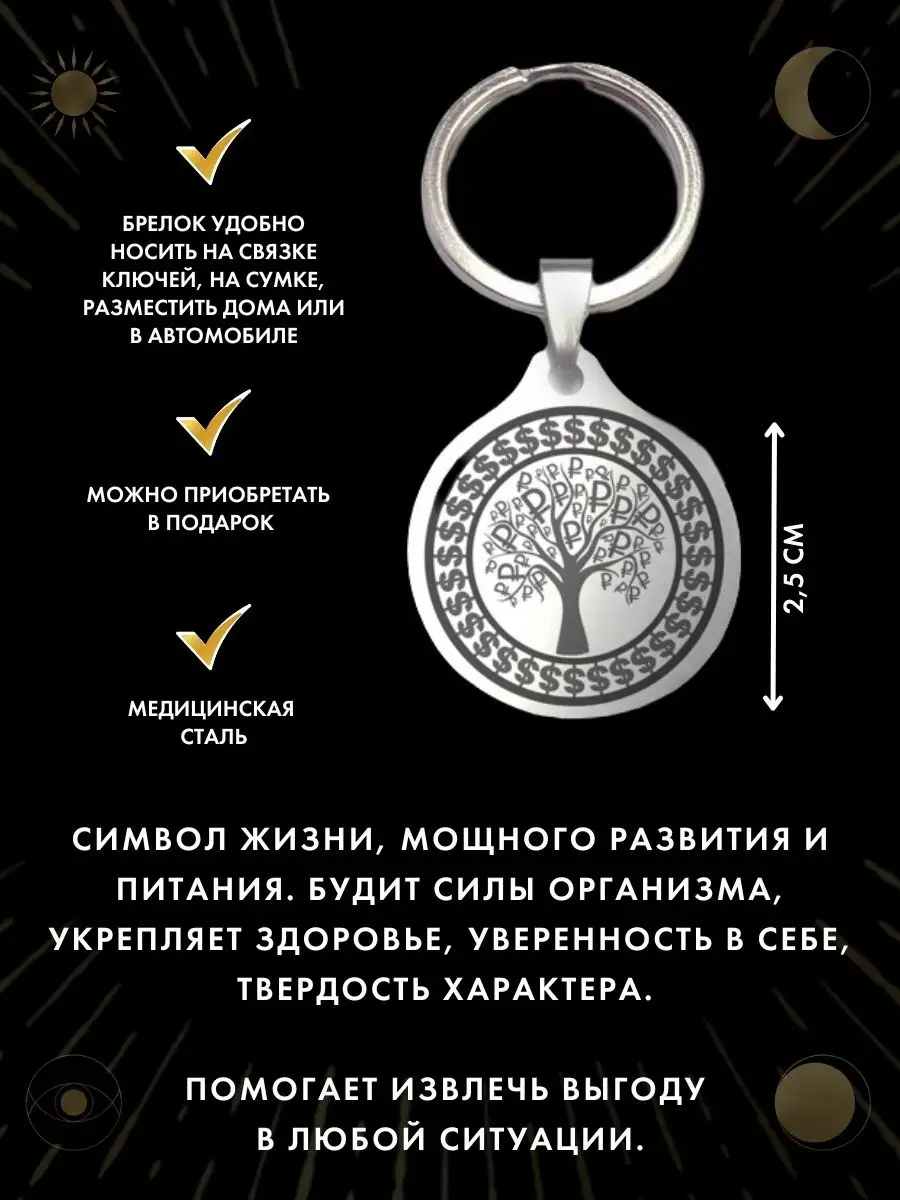 Амулет Денежное дерево, талисман богатства Gold amulet 165892995 купить за  221 ₽ в интернет-магазине Wildberries