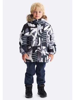 Куртка зимняя с ярким принтом