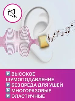Анатомические беруши от шума для сна Умный Домик. Цвет лазурный. Вид 5.