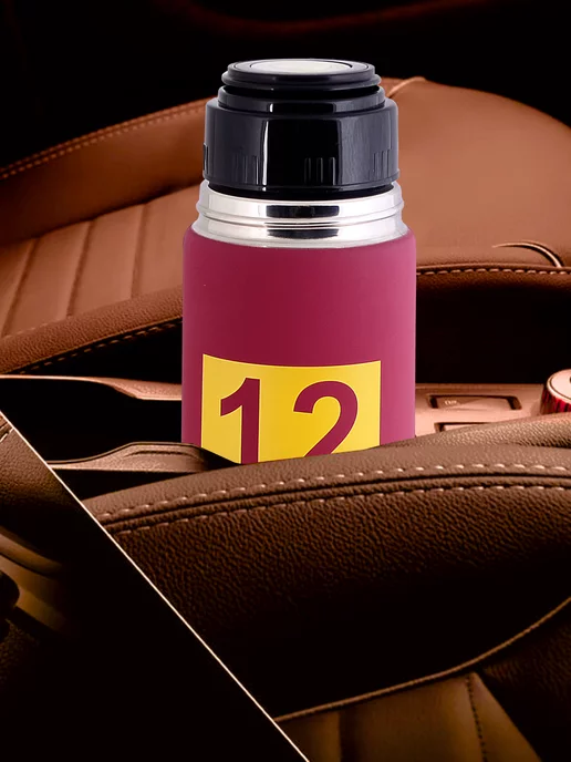 Термос для чая металлический с кнопкой - фото 10