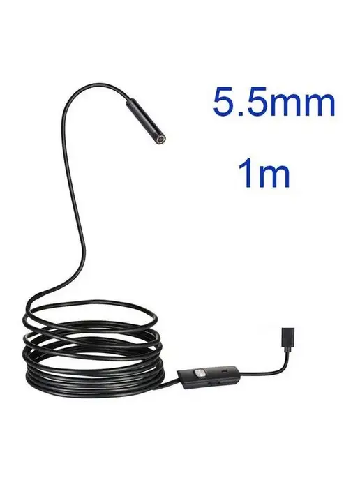 Endoscope Эндоскоп гибкая камера телефона для Андроид 1 метр, 1 м, фото 6