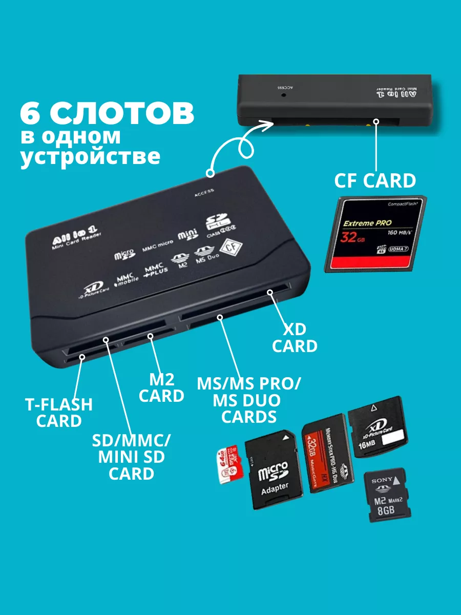 SmartBuyOptom » Адаптер SD для карт памяти microSD Smartbuy
