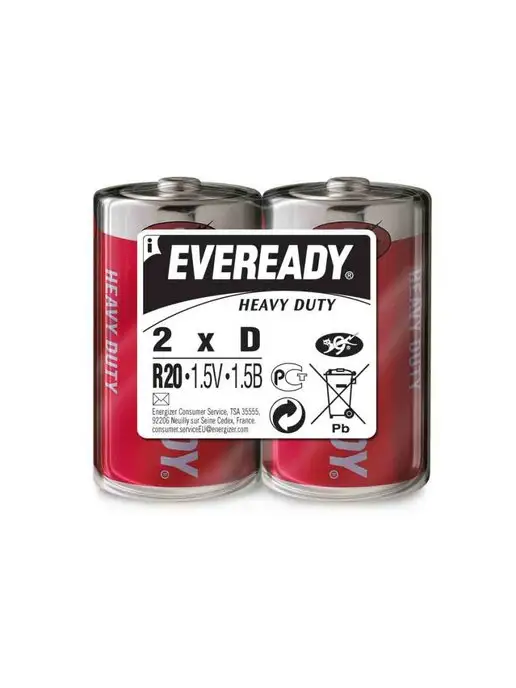 Eveready Батарейка солевые Heavy Duty D