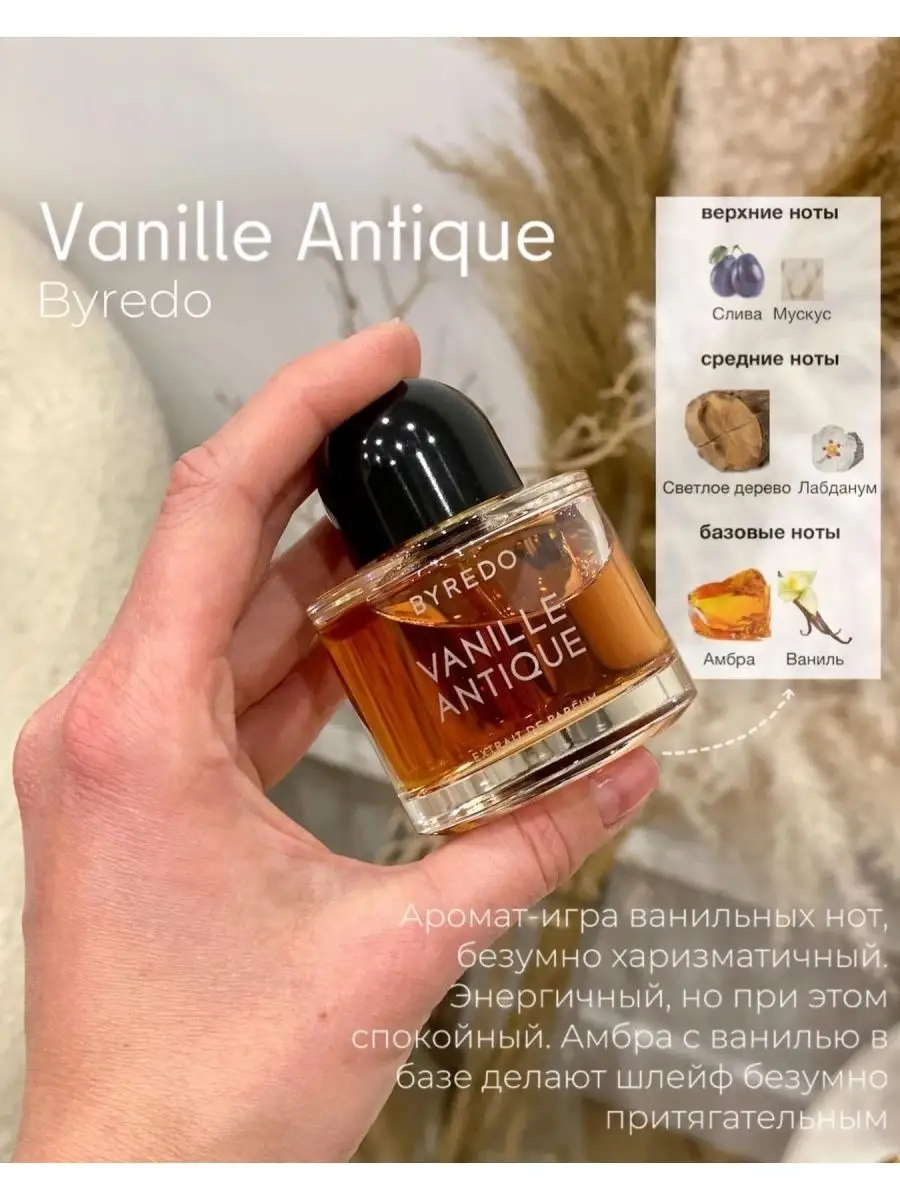 VANILLE ANTIQUE BYREDO 100 ML Luxury smell 166011600 купить в  интернет-магазине Wildberries