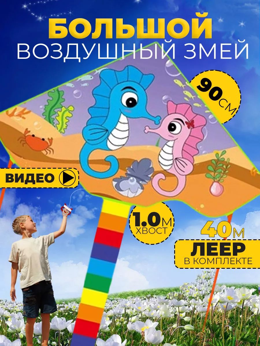 Воздушный Змей для ребенка большой