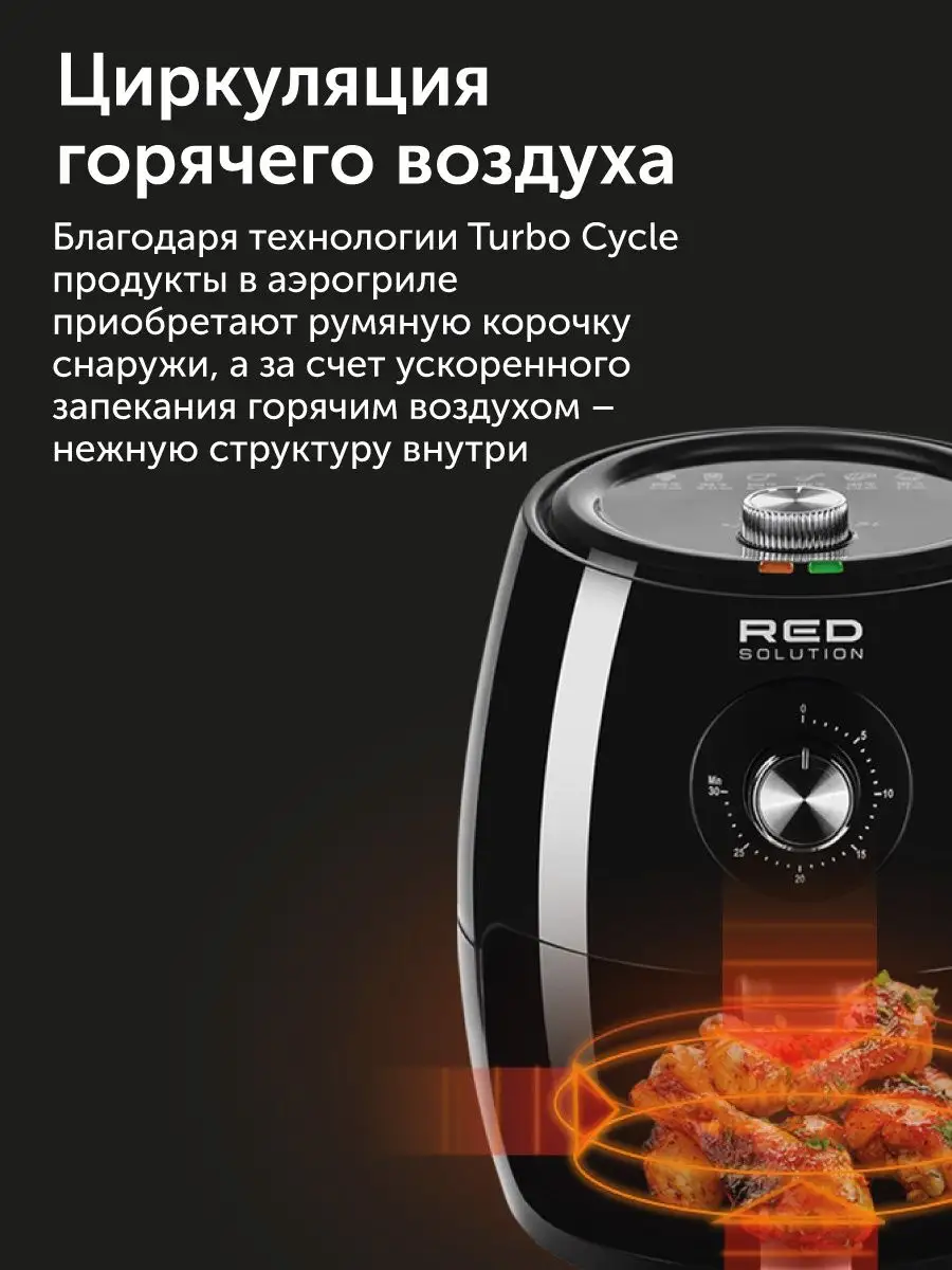 Аэрогриль электрический RED solution RAG-246 RED solution 166044488 купить  в интернет-магазине Wildberries