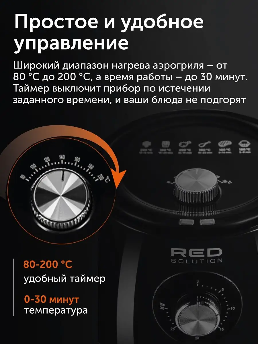 Аэрогриль электрический RED solution RAG-246 RED solution 166044488 купить  в интернет-магазине Wildberries