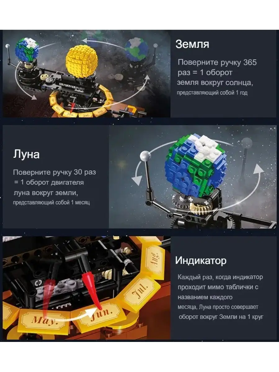 Конструктор 3D Солнечная система CaDA 166045476 купить за 2 660 ₽ в  интернет-магазине Wildberries