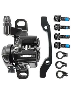 Калипер механический с адаптером BR-M375 140/160 Shimano 166059111 купить за 1 974 ₽ в интернет-магазине Wildberries