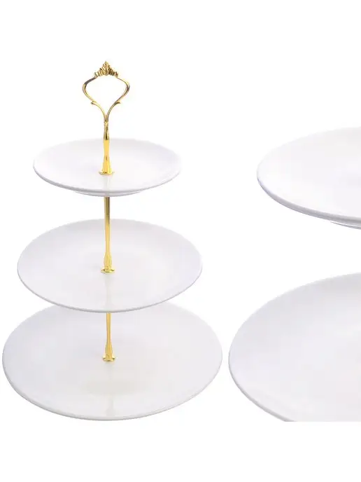 Конфетница сервировочная 3 яруса - фото 5