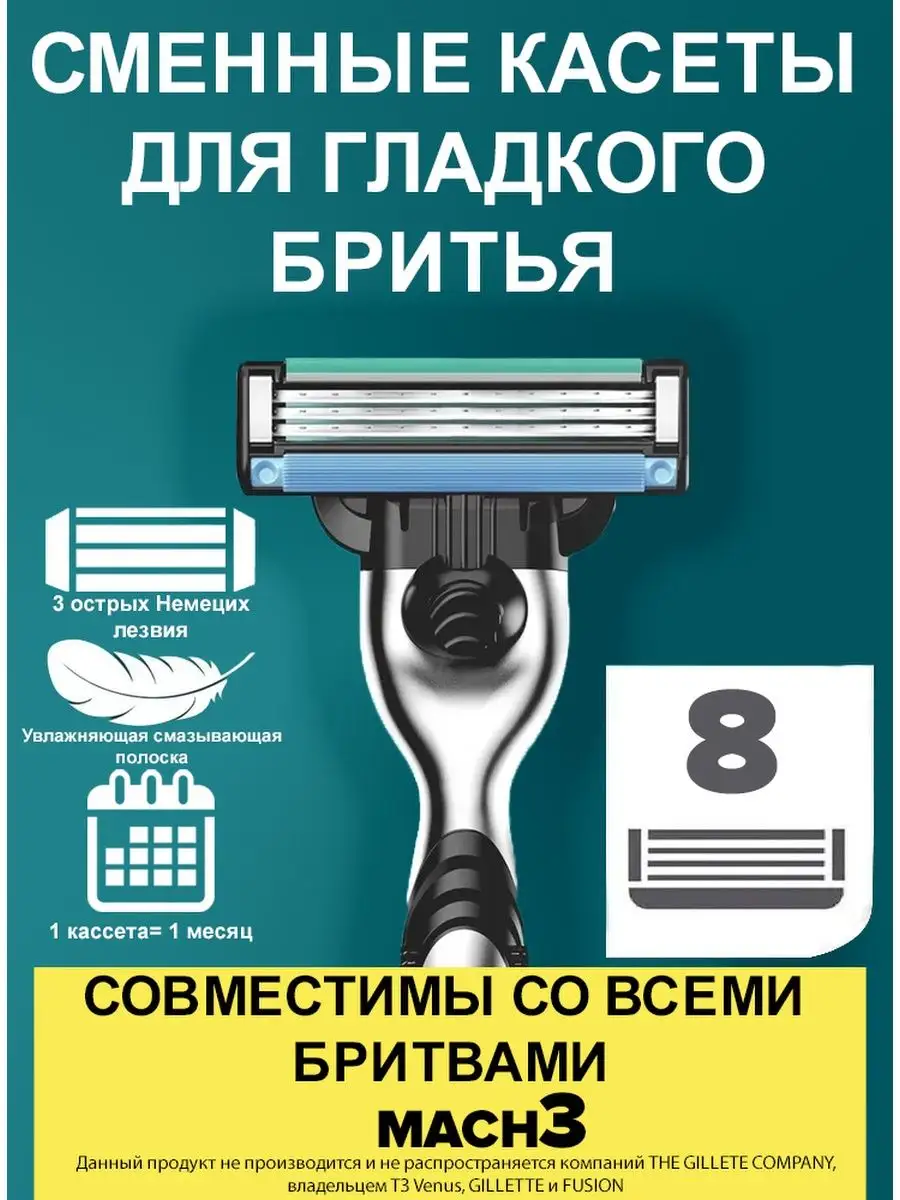 какие лезвия подходят для gillette mach3 аналоги