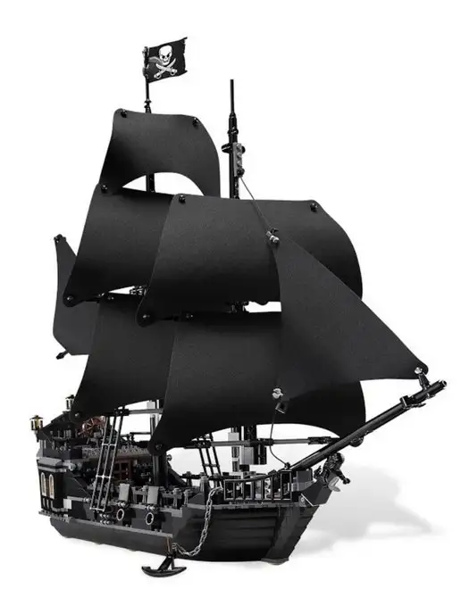 LEGO Конструктор Корабль Черная Жемчужина 875 деталей 6002, черный, фото 2