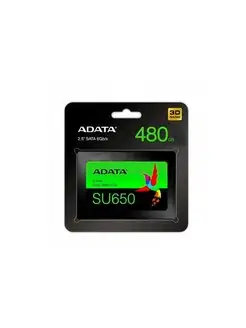 SSD жесткий диск ADATA SU650 480Гб ASU650SS-480GT-R ADATA 166153469 купить за 2 638 ₽ в интернет-магазине Wildberries