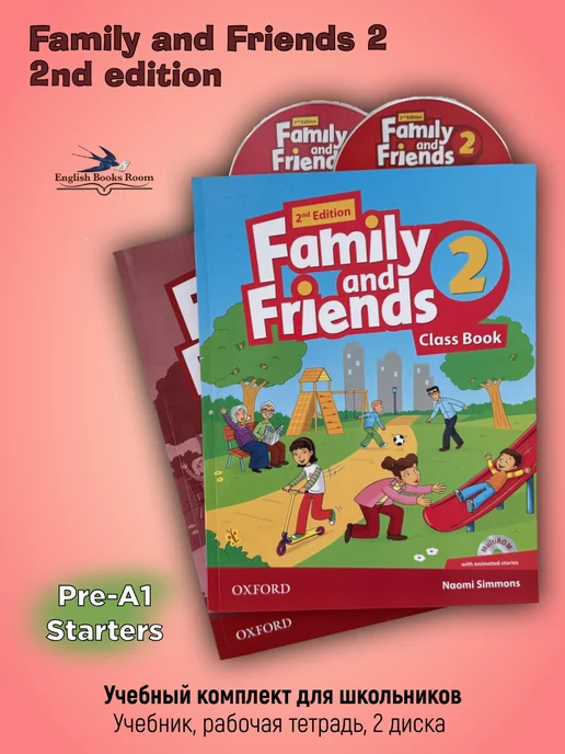 Oxford University Press Family and Friends 2. Class Book+Workbook+2 CDs