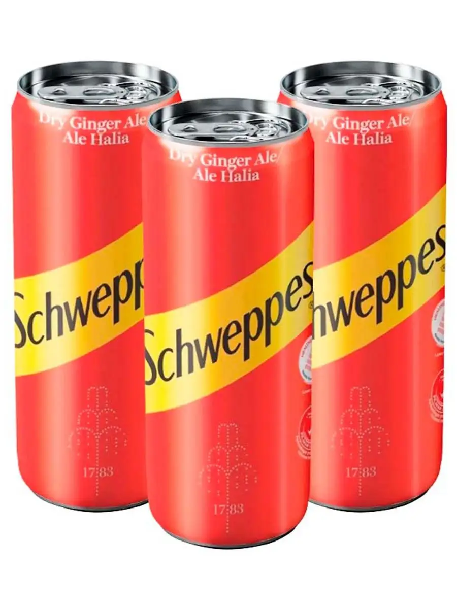 Газированный напиток Швепс Ginger Ale имбирный эль, 320 мл Schweppes  166160969 купить в интернет-магазине Wildberries