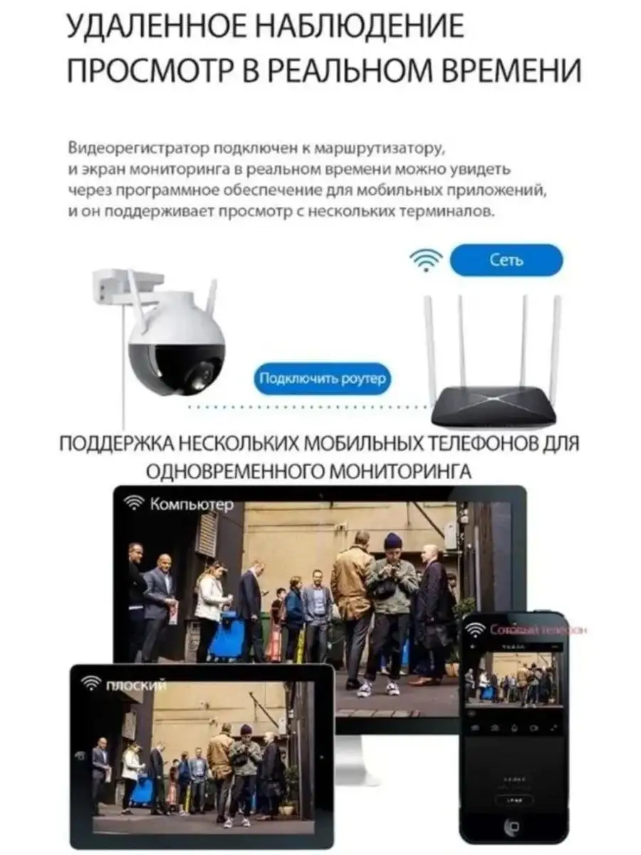 Камера видеонаблюдения уличная wi-fi 4МП V380 166180811 купить за 1 520 ₽ в  интернет-магазине Wildberries