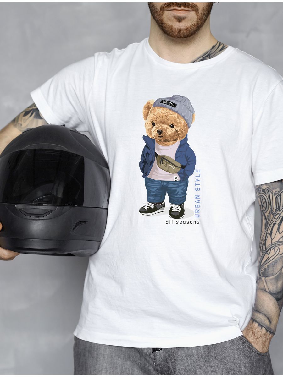 Футболка мужская с медведем Тедди. Свитшот с мишкой Тедди мужчин. Тейди мужской толстовки. Носить Тедди мужская.