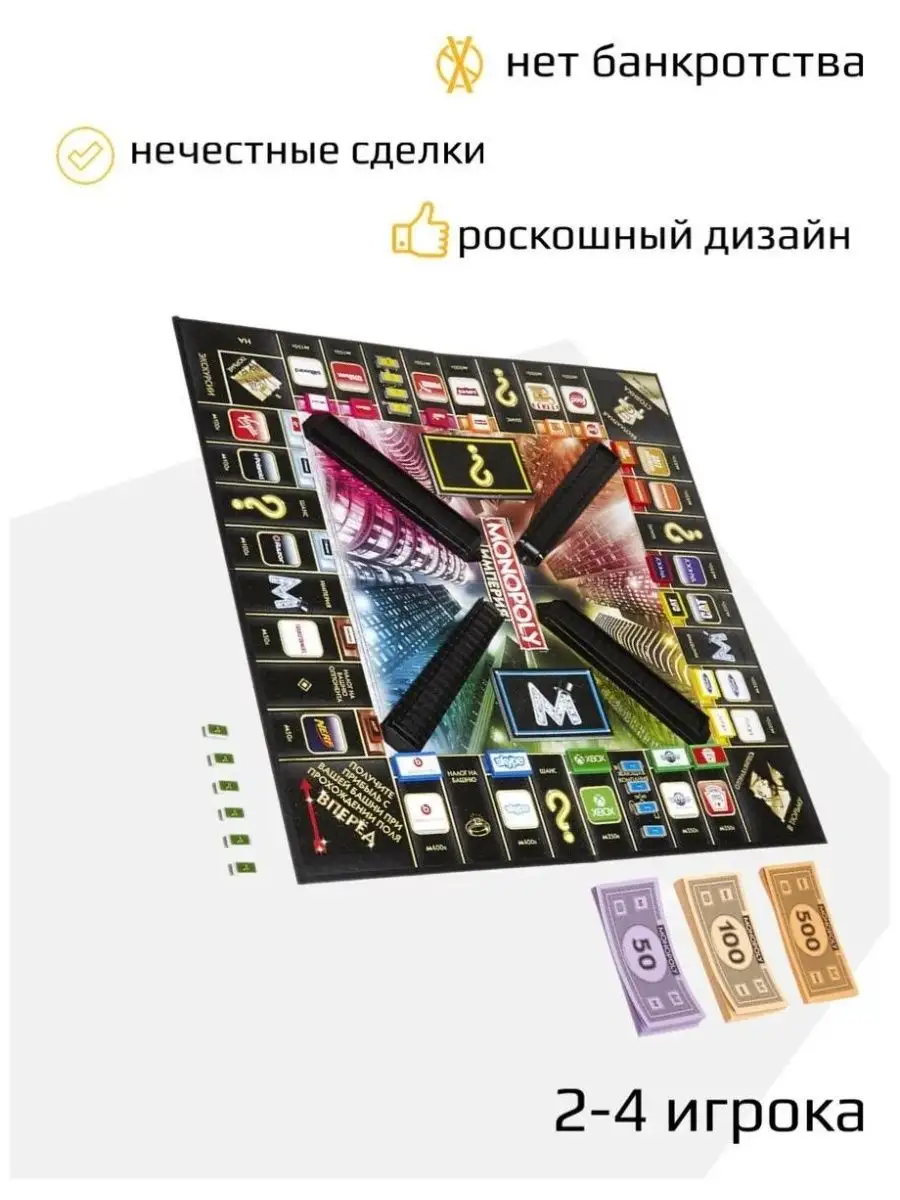 Настольная игра для компании Монополия Империя MONOPOLY 166228305 купить за  936 ₽ в интернет-магазине Wildberries