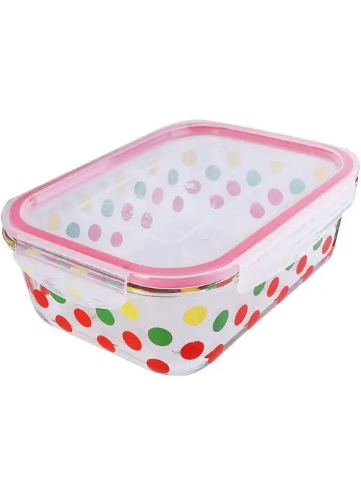 Контейнер для еды стекло с крышкой герметичный для запекания - фото 4