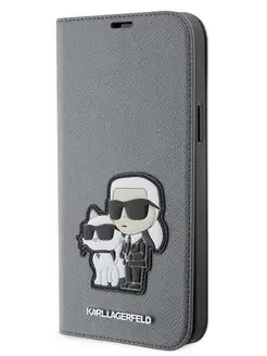 Чехол-книжка на iPhone 13 Pro Max из экокожи PU Saffiano Karl Lagerfeld 166254469 купить за 2 626 ₽ в интернет-магазине Wildberries