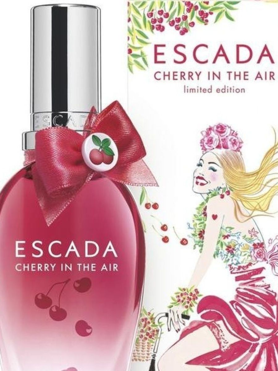 Туалетная вода Эскада черри. Эскада черри духи женские. Escada Cherry in the Air. Эскада духи женские сердечко.