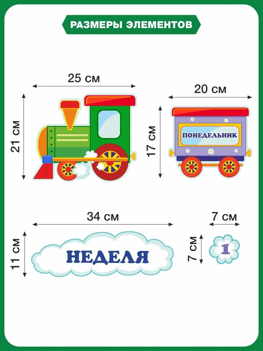 Паровоз на стене в детской комнате