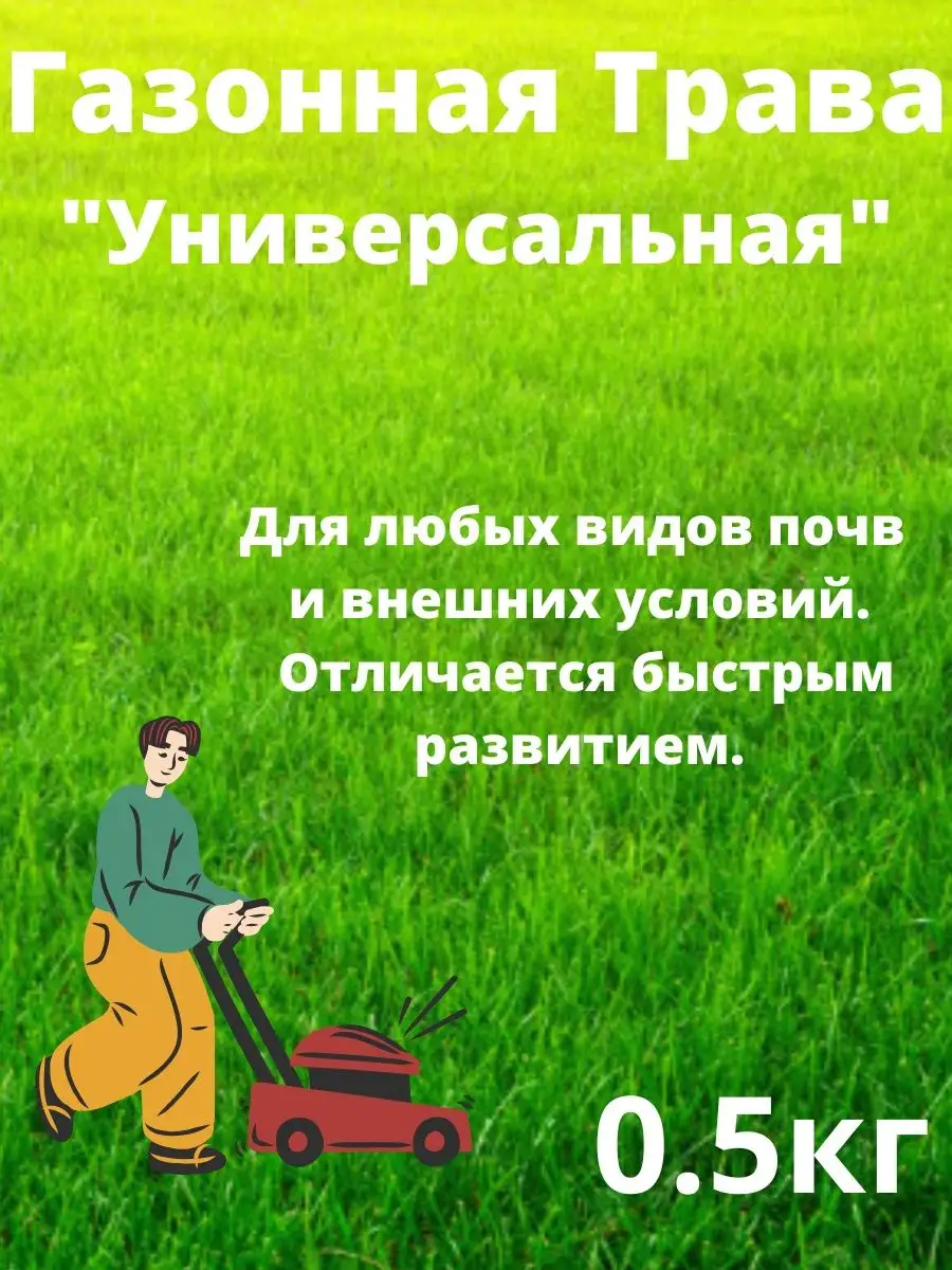 Газонная трава "Универсальная" 500 грамм