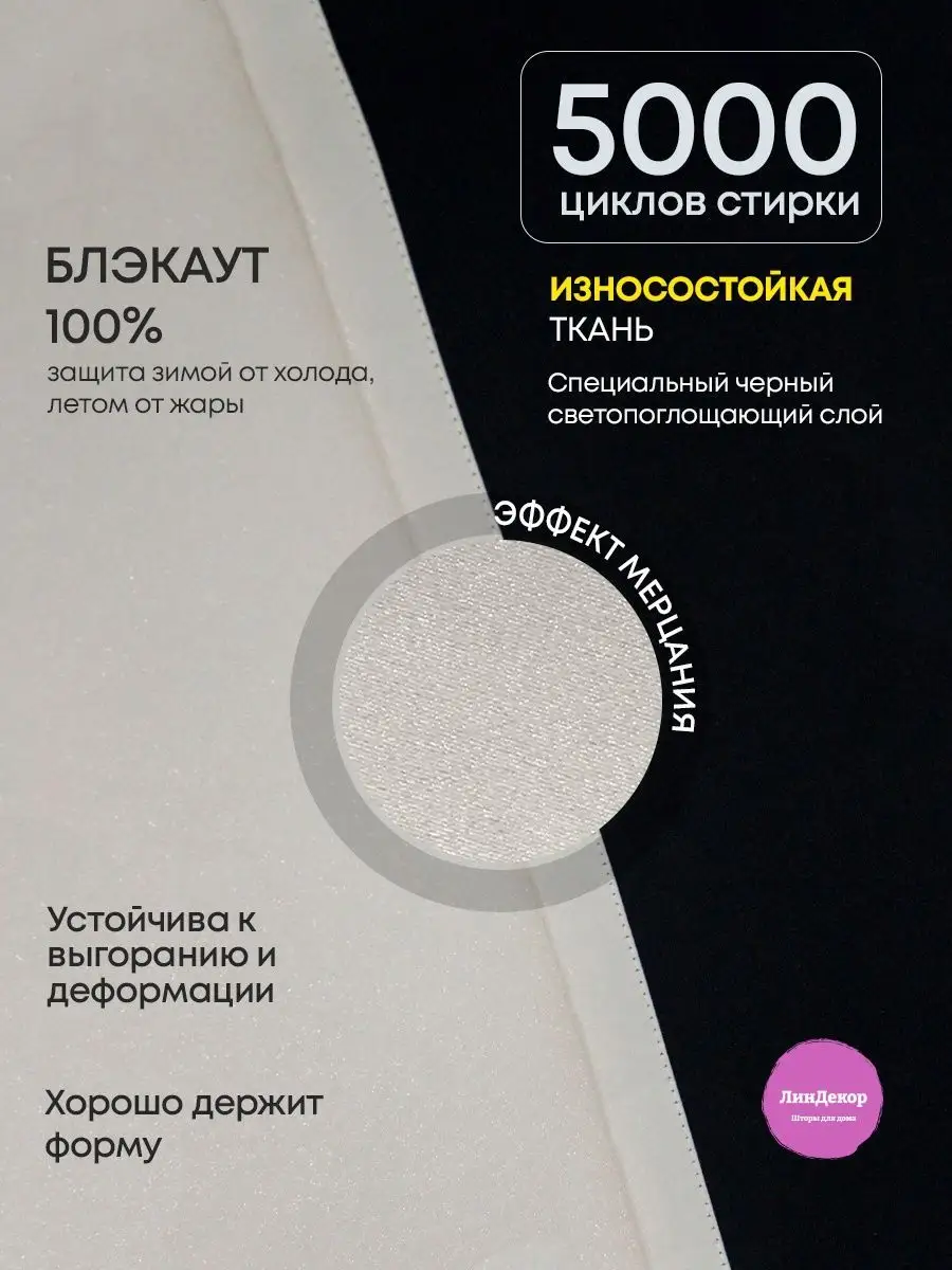 Шторы в гостиную блэкаут в спальню 150х260см - 2шт плотные Линдекор  166268863 купить в интернет-магазине Wildberries