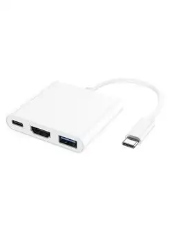 Переходник (хаб) для MacBook Type-C на Type-C, HDMI, USB Litex Group 166287787 купить за 414 ₽ в интернет-магазине Wildberries