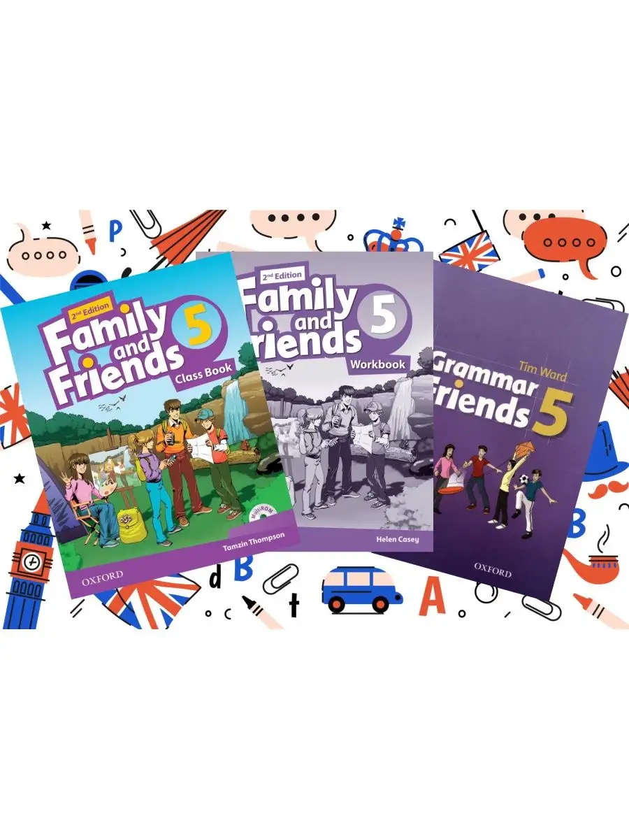 Family and Friends 5 (Class Book + Workbook + Grammar) Air Lady Shop  166300211 купить за 1 676 ₽ в интернет-магазине Wildberries