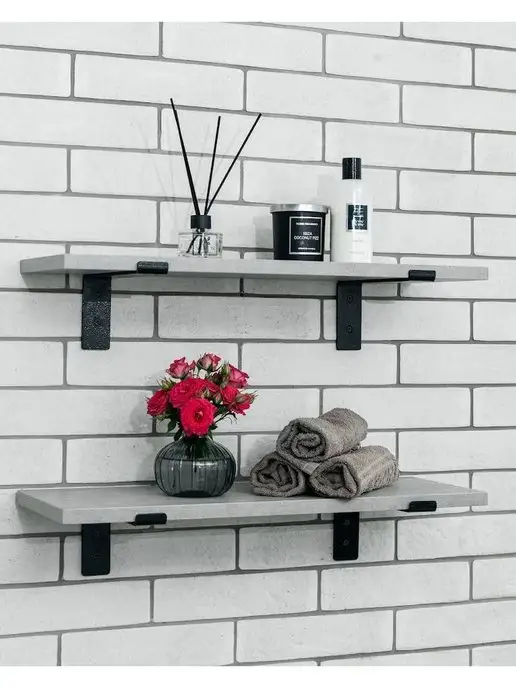 vk_steel Полка настенная для кухни, серый, фото 6