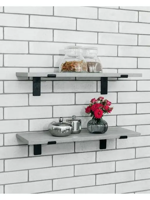 vk_steel Полка настенная для кухни, серый, фото 7