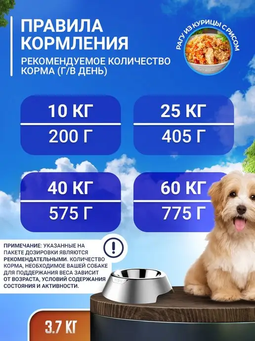 Сухой корм ДИЛЛИ для собак, 3,7 кг, фото 3