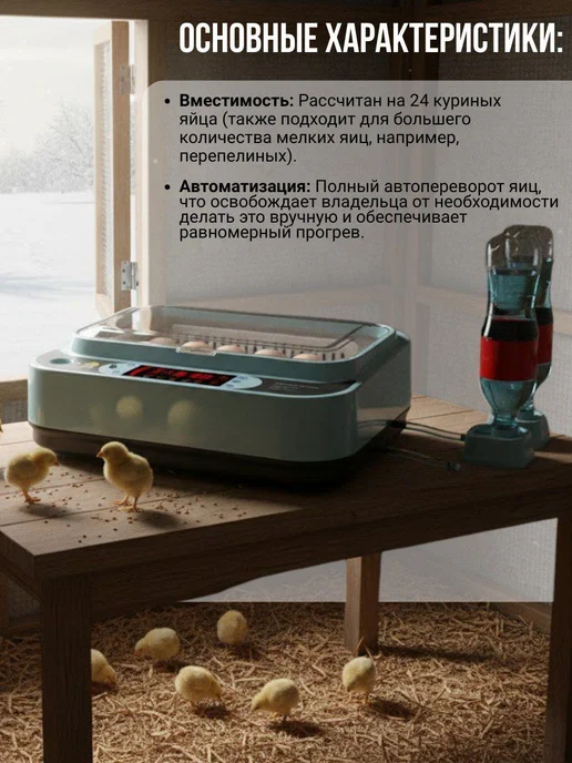 Blum Инкубатор для яиц автоматический с терморегулятором, синий, фото 4