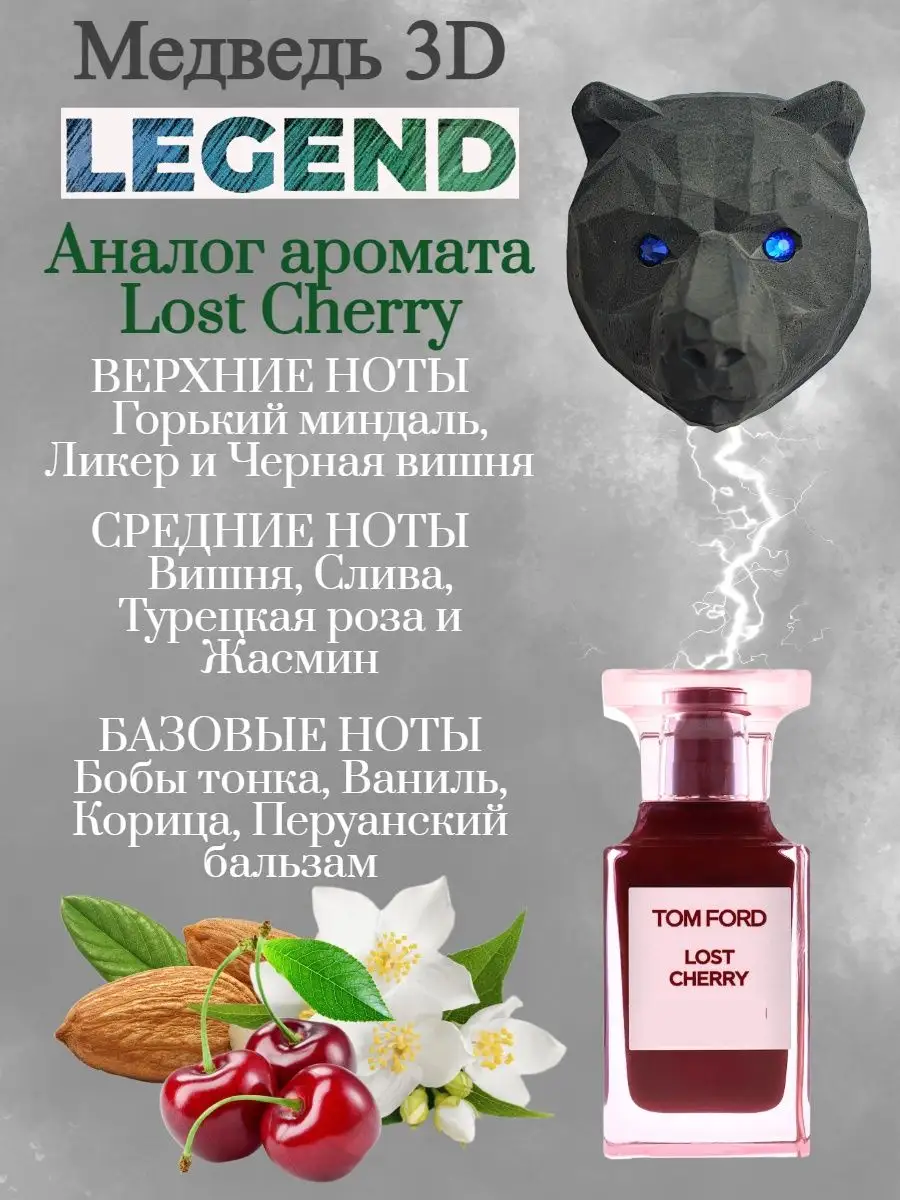 Ароматизатор BEAR 3D Медведь Lost Cherry LEGEND Medori 166372254 купить за  285 ₽ в интернет-магазине Wildberries