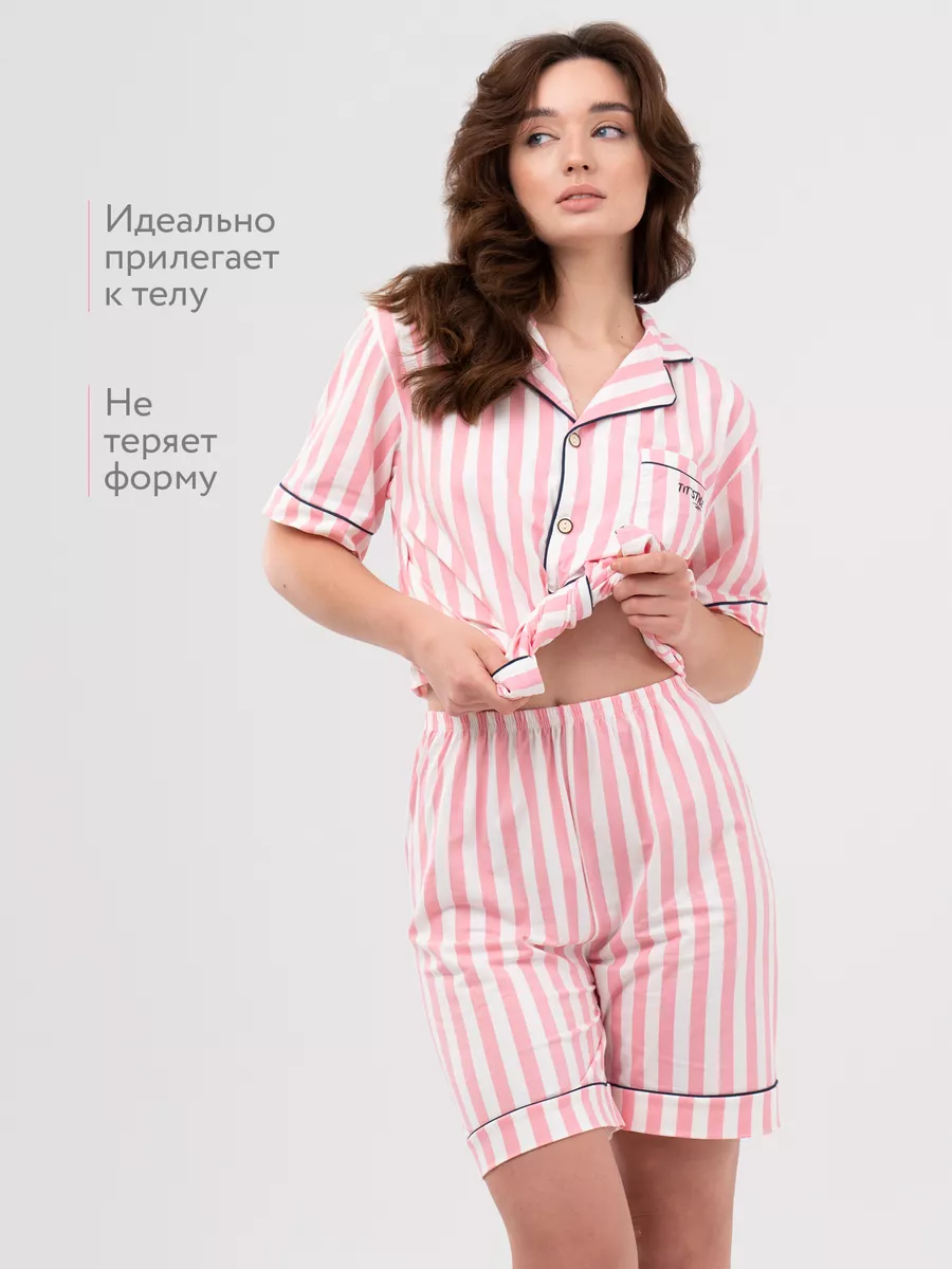 Пижама с шортами домашняя одежда TiT`Style 166390941 купить за 1 637 ₽ в  интернет-магазине Wildberries